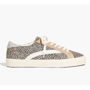 Madewell Sidewalk Low-Top Sneakers in Spot Dot Calf Hair Size 7M